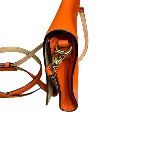 Kate Spade EUC Bright Orange Leather Shoulder Bag - Picture 2 of 6